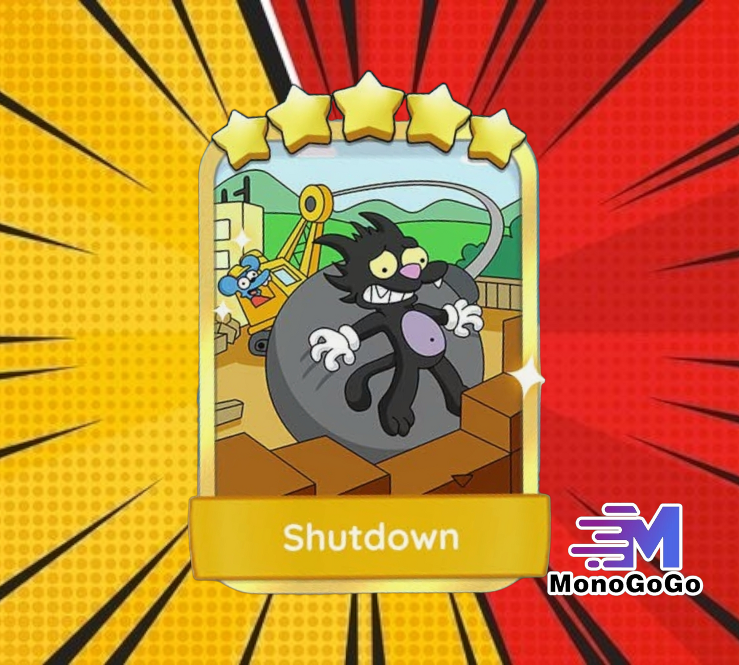 Shutdown - Set 17-8 - Monopoly Go 5 Star Gold Sticker