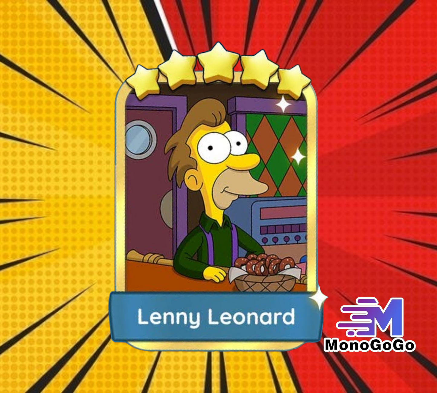 Lenny Leonard - Set 18-7 - Monopoly Go 5 Star Gold Sticker