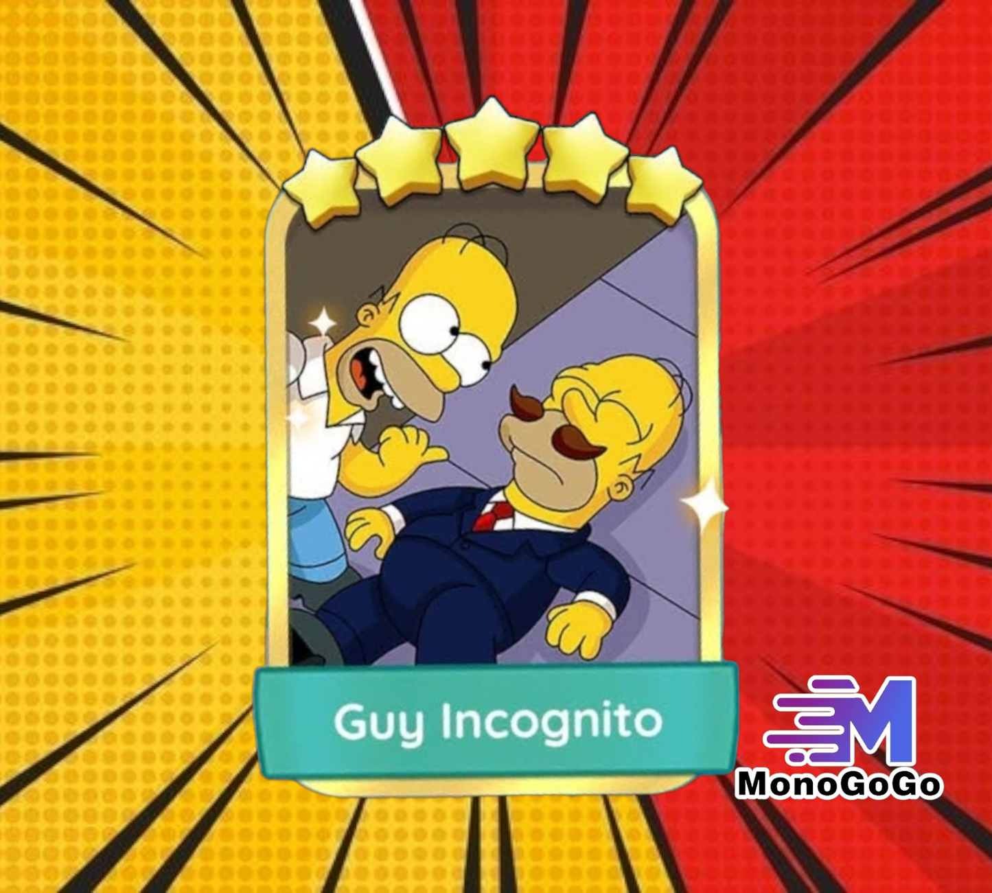 Guy Incognito - Set 21-7 - Monopoly Go 5 Star Gold Sticker