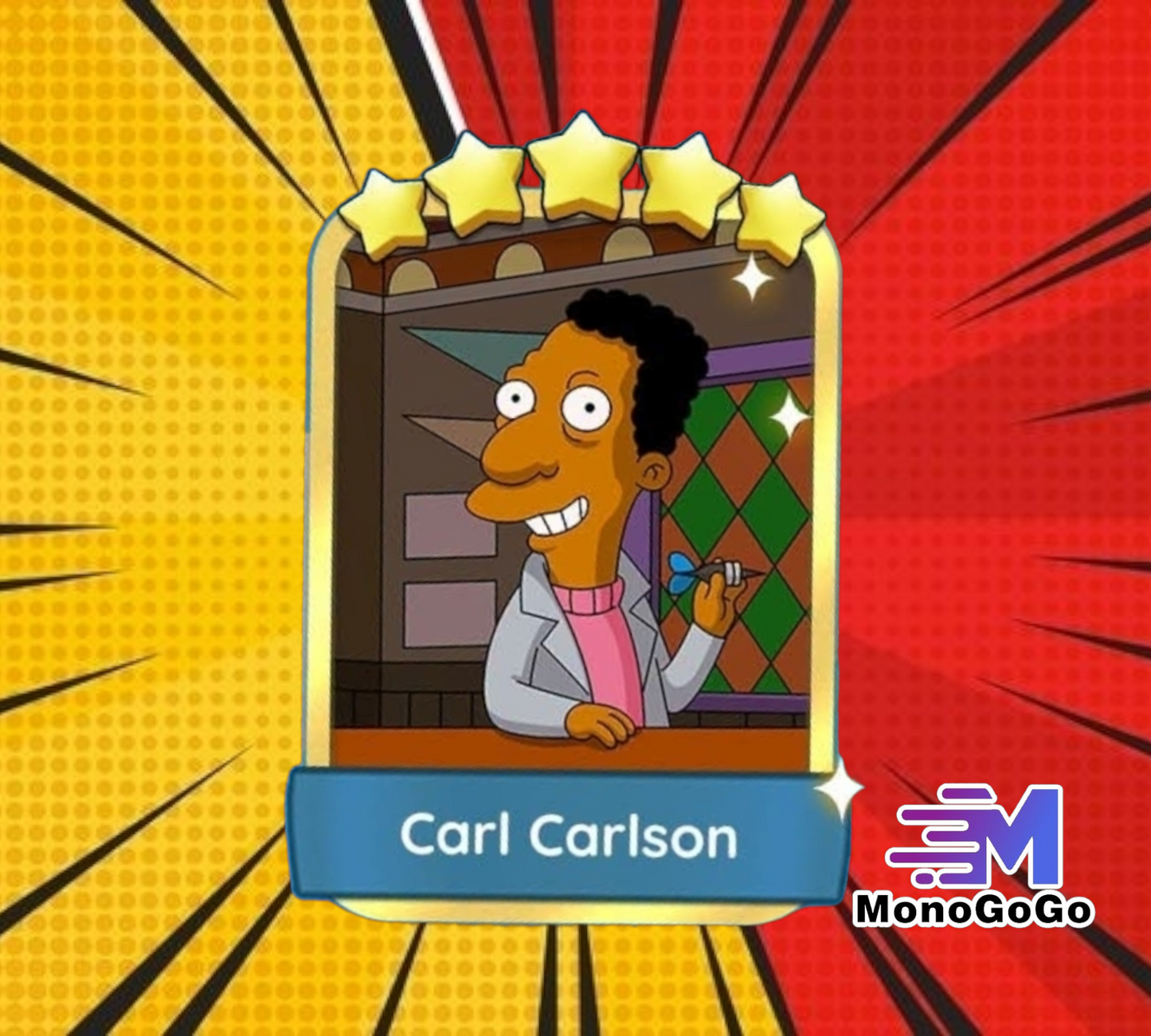 Carl Carlson - Set 18-8 - Monopoly Go 5 Star Gold Sticker