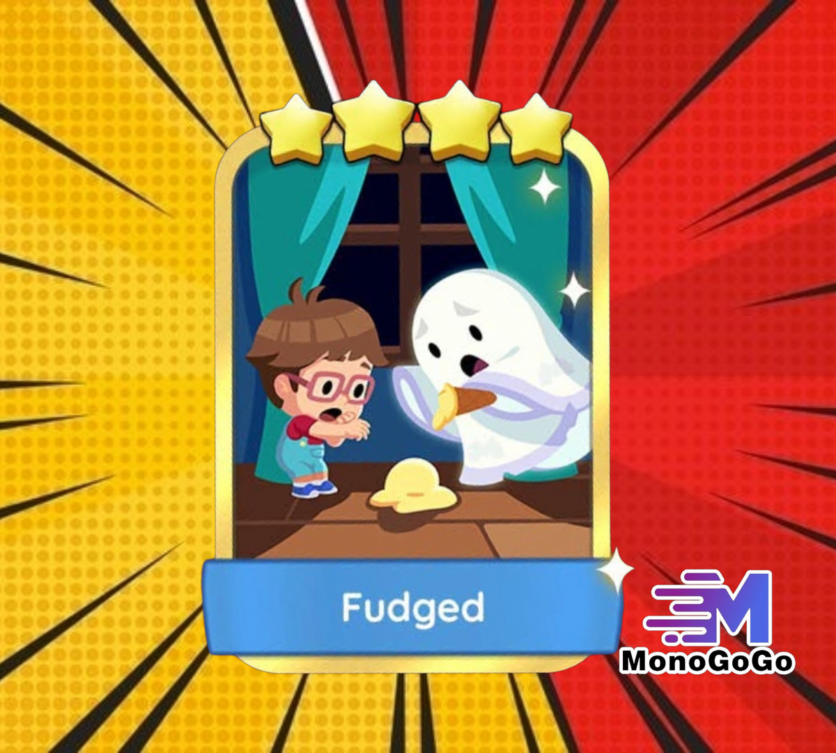 Fudged - Set 14-8 - Monopoly Go 4 Star Gold Sticker