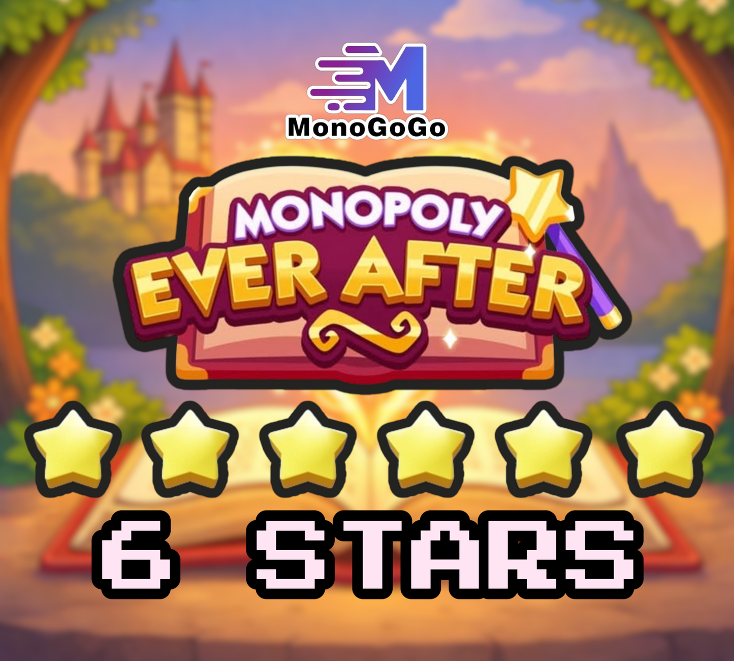 Monopoly Go 6 Star Sticker