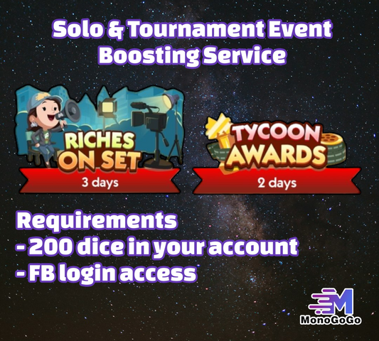 Service de boost d'événements solo et de tournois