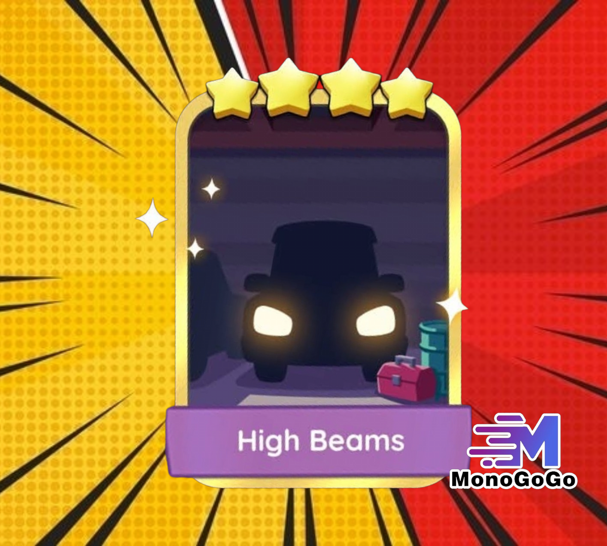 High Beams - Set 16-7 - Monopoly Go 4 Star Gold Sticker