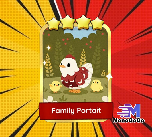 Family Portrait - Set 16-6 - Monopoly Go 4 Star Gold Sticker