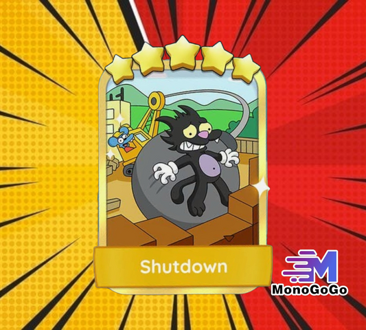 Shutdown - Set 17-8 - Monopoly Go 5 Star Gold Sticker