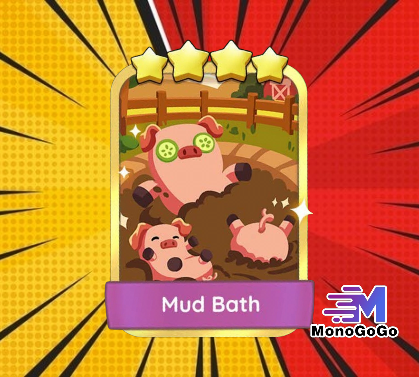 Mud Bath - Set 18-4 - Monopoly Go 4 Star Gold Sticker
