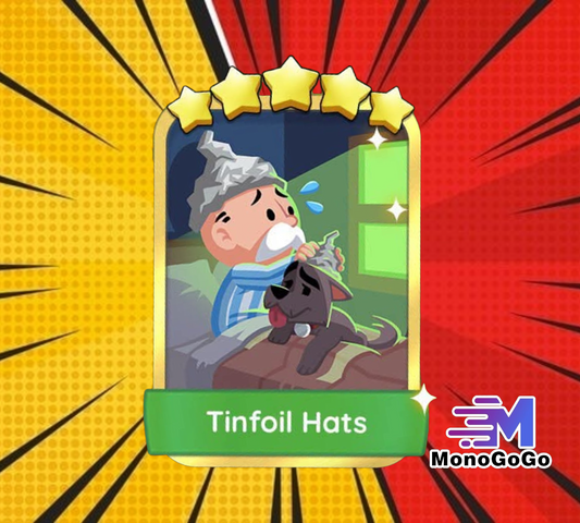Tinfoil Hats - Set 19-7 - Monopoly Go 5 Star Gold Sticker