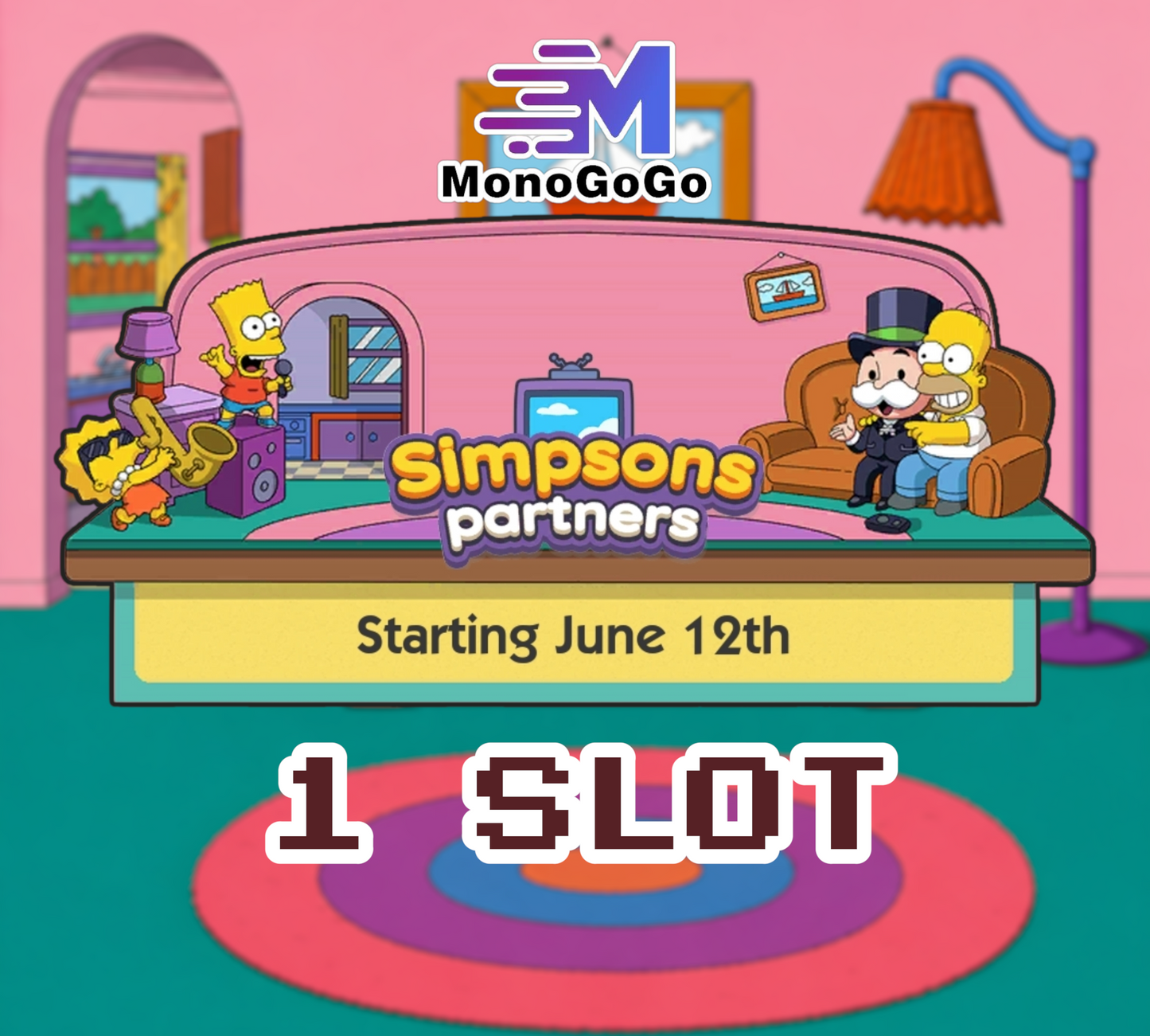 1 SLOT For Simpsons Partners Event - Monopoly Go