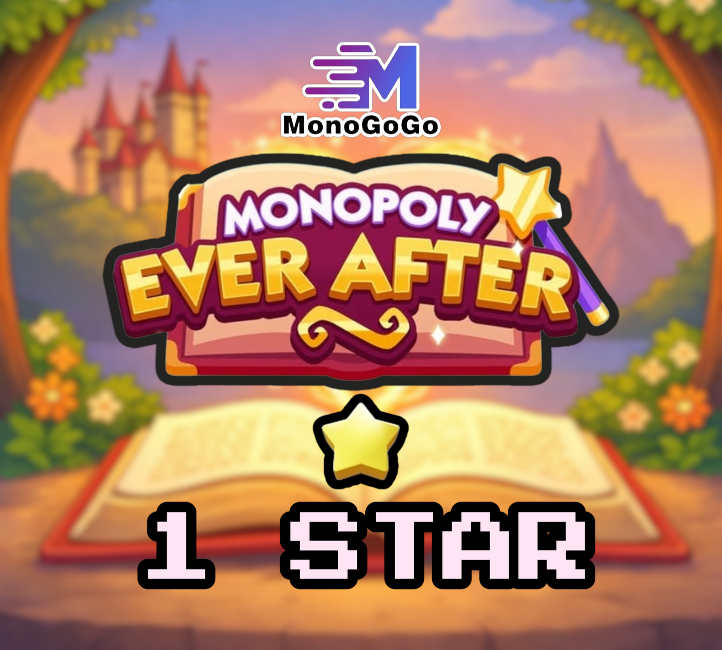 Autocollant Monopoly Go 1 étoile