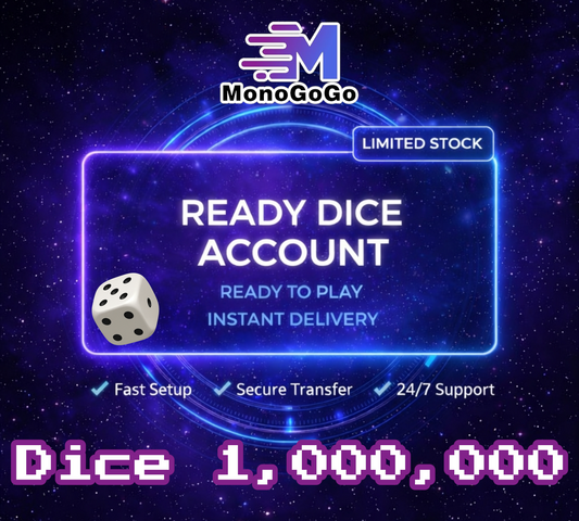 Dice: 1,000,000 - Ready Dice Account - Monopoly Go