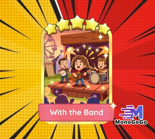 With the Band - Set 20-8 - Monopoly Go 5 Star Gold Sticker