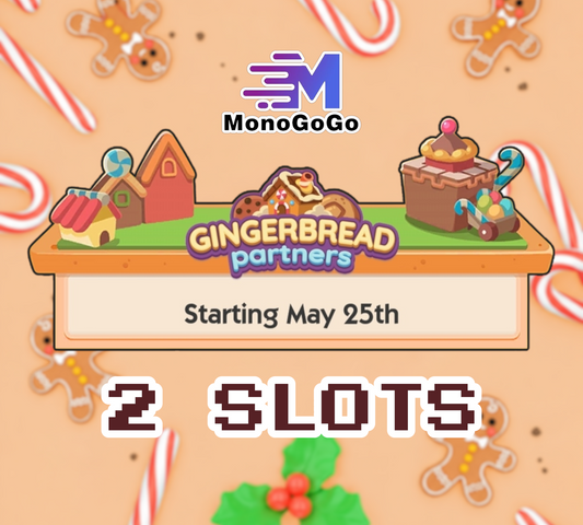 2 SLOTS For Gingerbread Partners Event - Monopoly Go