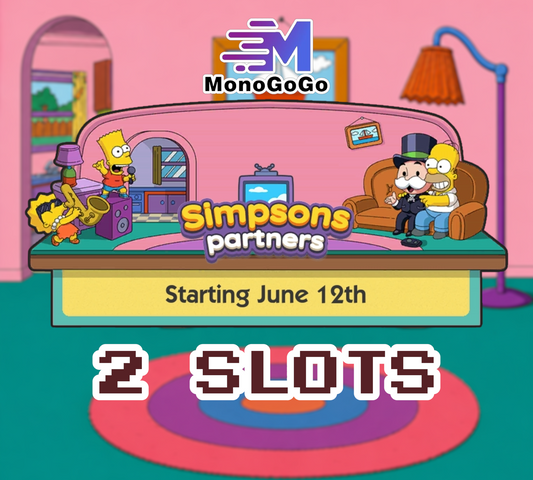 2 SLOTS For Simpsons Partners Event - Monopoly Go