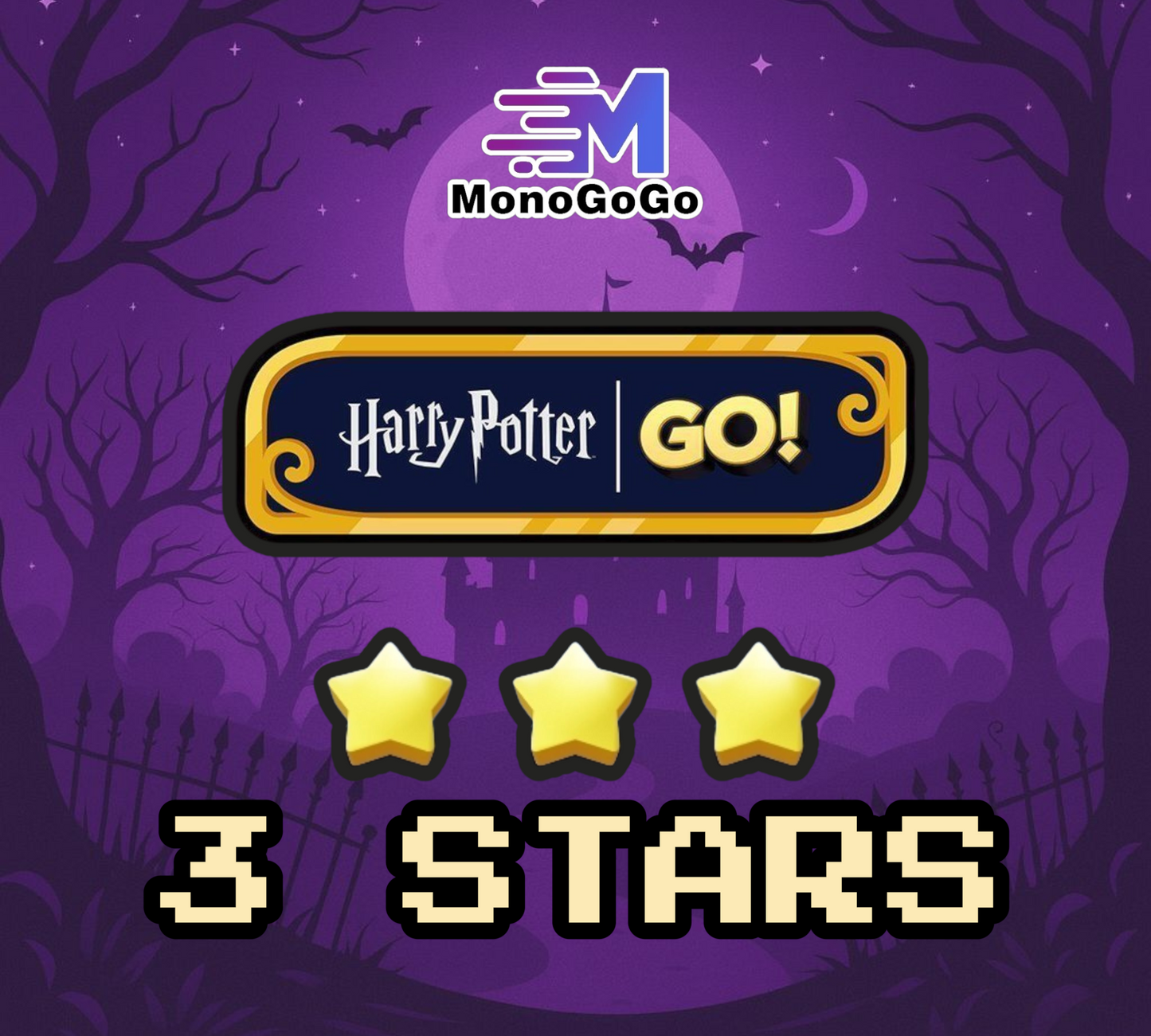 Autocollant Monopoly Go 3 étoiles