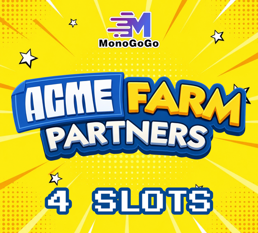 4 SLOTS For ACME Farm Partners Event - Monopoly Go