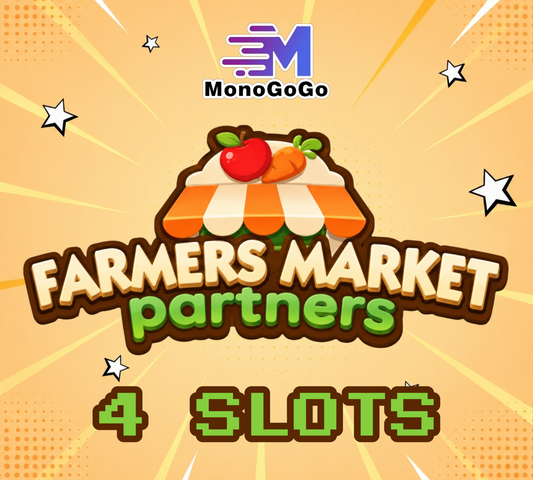 4 SLOTS For Farmers Market Partners Event - Monopoly Go