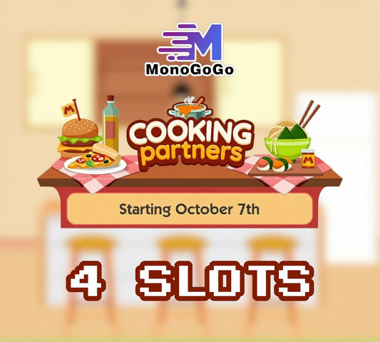 4 SLOT For COOKING Partners Event - Monopoly Go