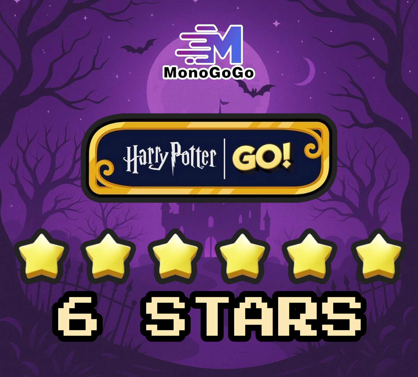 Autocollant Monopoly Go 6 étoiles