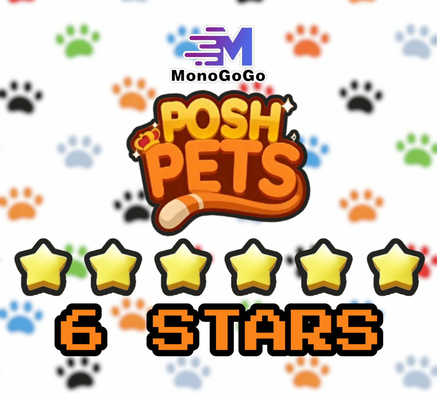 Monopoly Go 6 Star Sticker