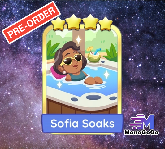 Sofia Soaks - Monopoly Go 4 Star Gold Sticker
