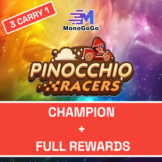 Pinocchio Racers (FULL REWARDS + GUARANTEED for RANK 1 else REFUND 100%)