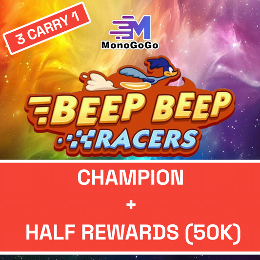 Beep Beep Racers (HALF REWARDS + GUARANTEED for RANK 1 else REFUND)