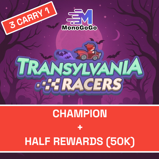 Transylvania Racers (HALF REWARDS + GUARANTEED for RANK 1 else REFUND)