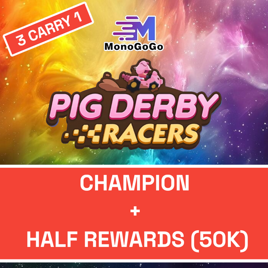 Pig Derby Racers (HALF REWARDS + GUARANTEED for RANK 1 else REFUND)