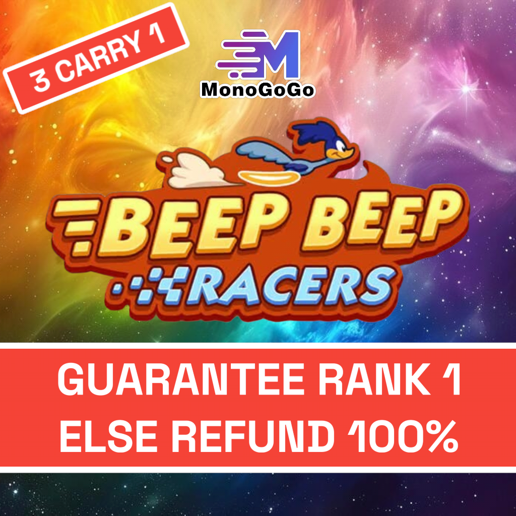Beep Beep Racers (GUARANTEED for RANK 1 else REFUND)