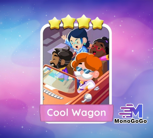 Cool Wagon - Set 18 - Monopoly Go 4 Star Sticker