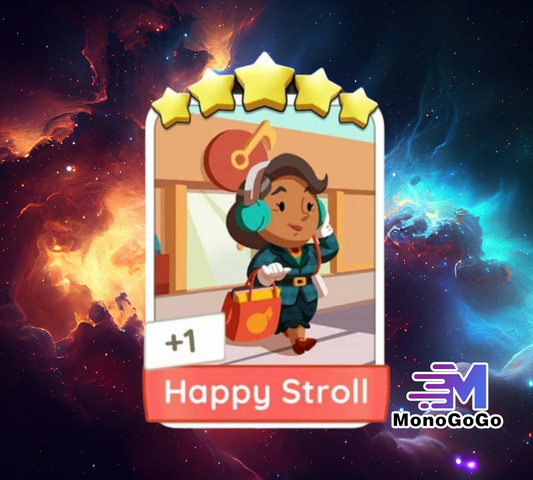 Happy Stroll - Set 14 - Monopoly Go 5 Star Sticker