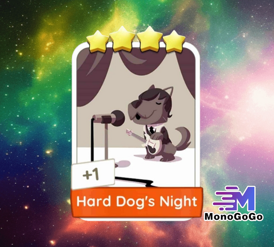 Hard Dog's Night- Set 26 - Monopoly Go 4 Star Sticker