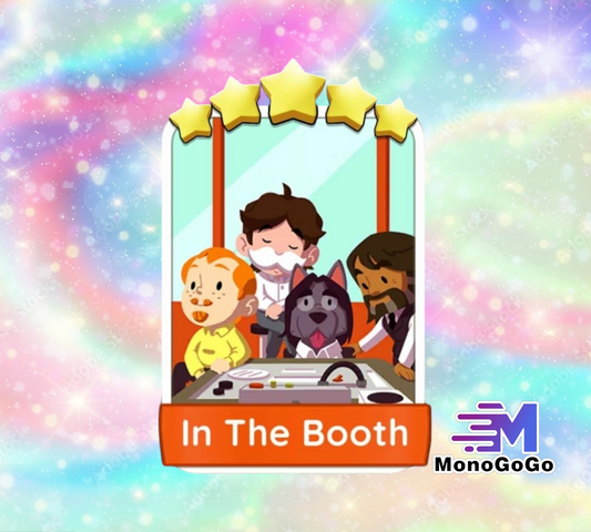 In The Booth - Set 26 - Monopoly Go 5 Star Sticker