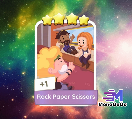 Rock Paper Scissors - Set 23 - Monopoly Go 4 Star Sticker