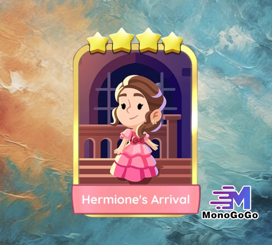 Hermione's Arrival - Set 22 - Monopoly Go 4 Star Gold Sticker