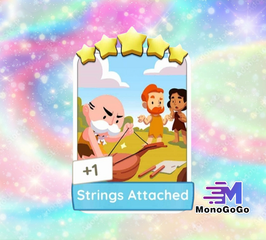 Strings Attached - Set 25 - Monopoly Go 5 Star Sticker