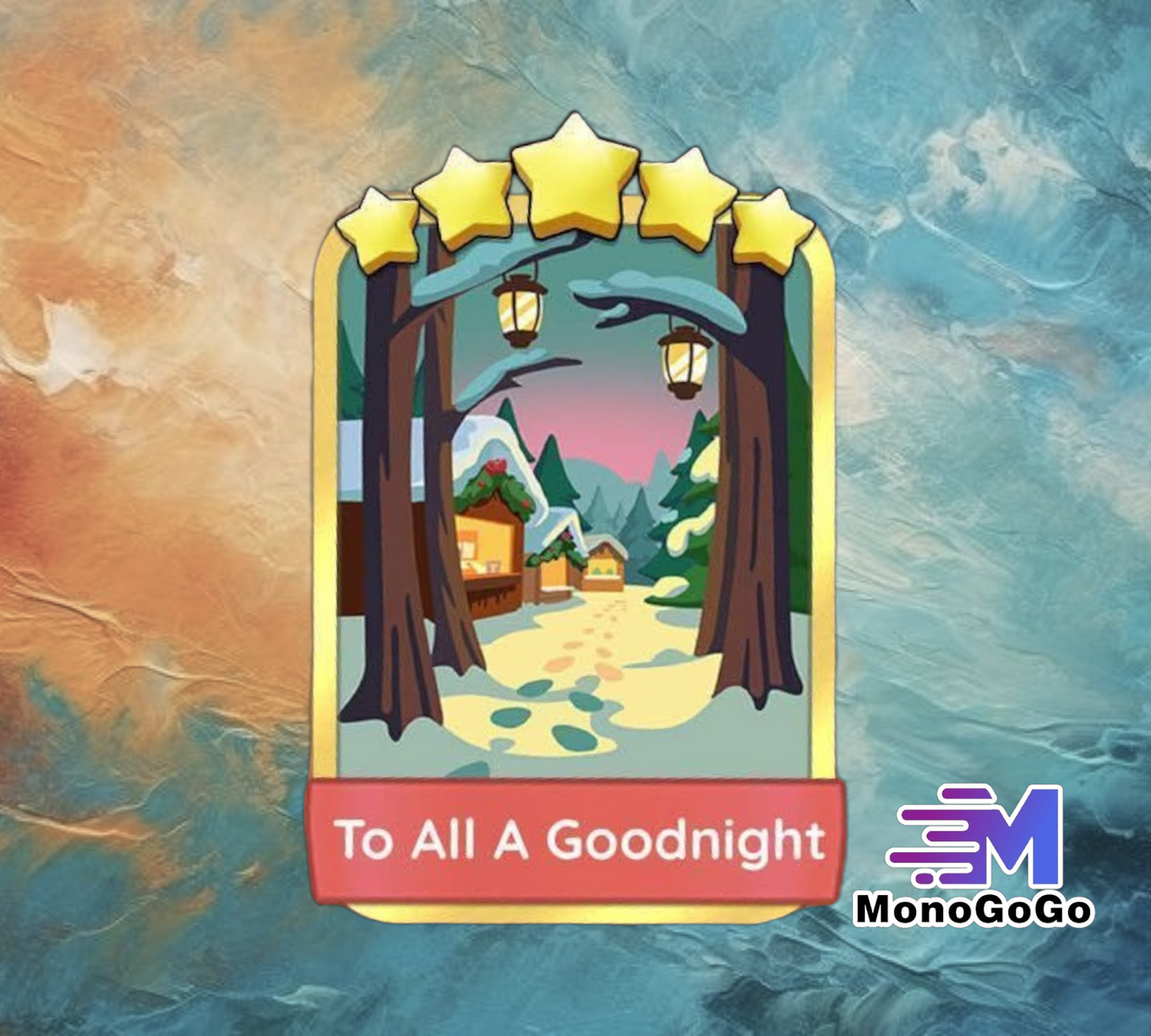 To All A Goodnight - Monopoly Go 5 Star Gold Sticker