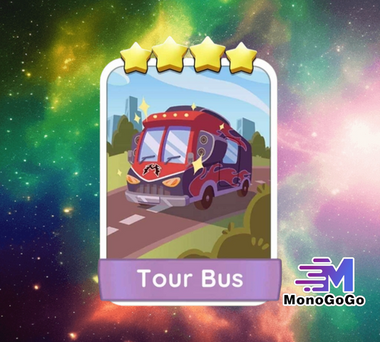 Tour Bus - Set 23 - Monopoly Go 4 Star Sticker