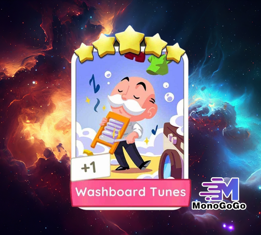 Washboard Tunes - Set 15 - Monopoly Go 5 Star Sticker